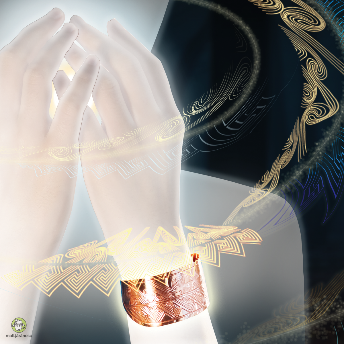 Împărtășire - brățară din cupru